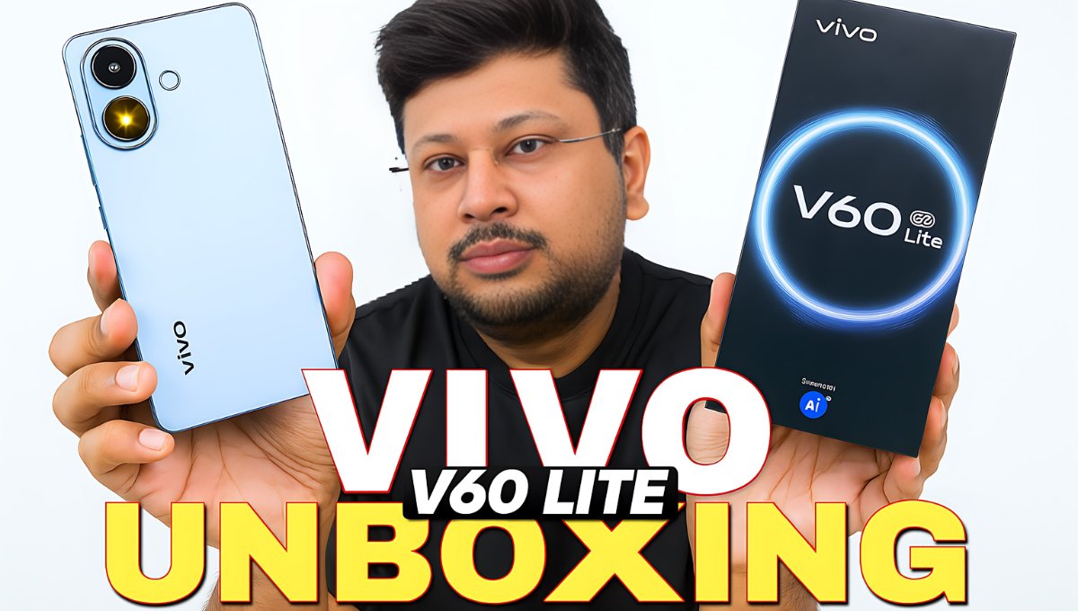 Vivo V60 Lite smartphone with 50MP Sony camera and sleek AMOLED display